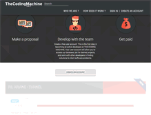 Tablet Screenshot of coders.thecodingmachine.com